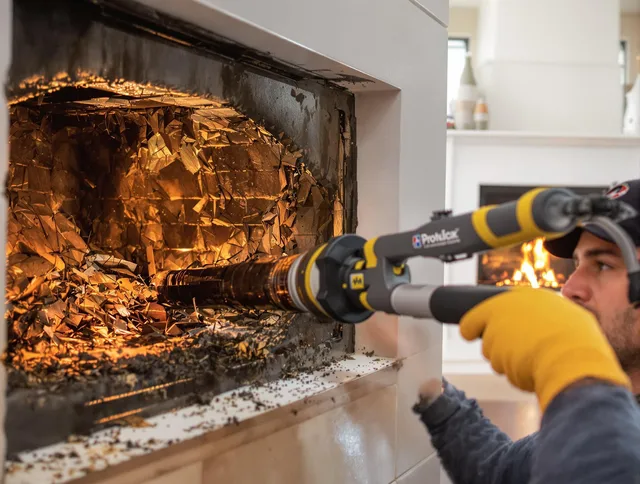 Professional chimney cleaning by Rocky River Chimney Sweep in Rocky River, OH