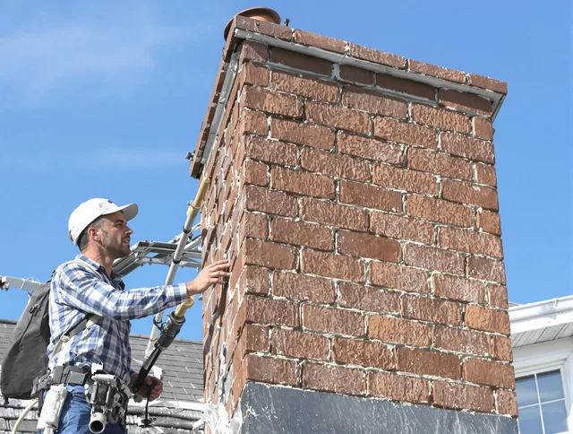 Brickwork for a chimney rebuild by Rocky River Chimney Sweep in Rocky River, OH