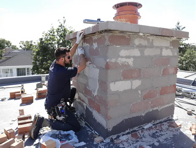 Advanced chimney repair process by Rocky River Chimney Sweep in Rocky River, OH
