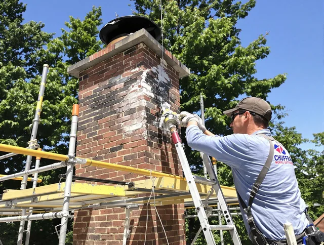 Structural chimney repair by Rocky River Chimney Sweep in Rocky River, OH