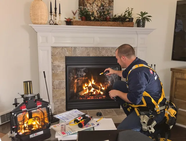 Safety-focused fireplace inspection by Rocky River Chimney Sweep in Rocky River, OH