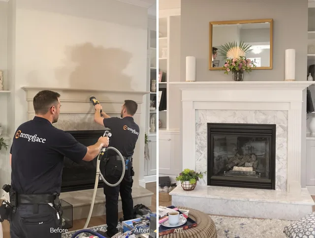 Professional soot removal by Rocky River Chimney Sweep team in Rocky River, OH